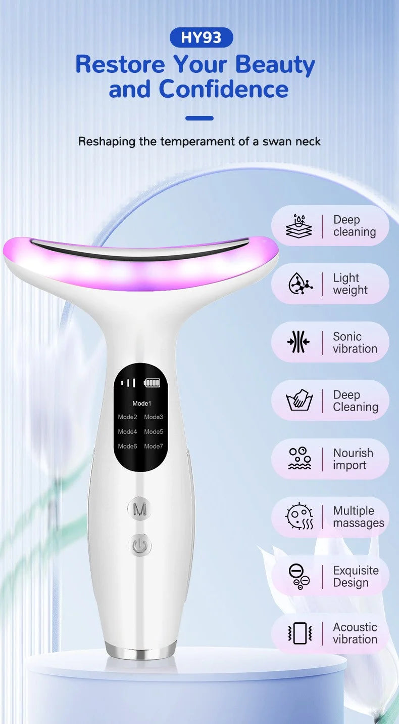 Selovia™ FaceLift Pro Massaggiatore Viso e Collo con Luce LED e Massaggio 3D